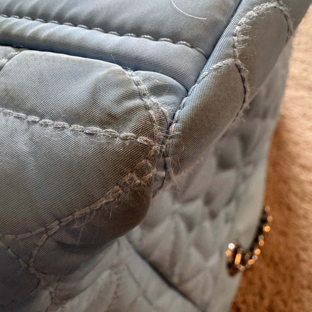kate spade Light Blue Quilted Chain-Handle Tote - Picture 14 of 16
